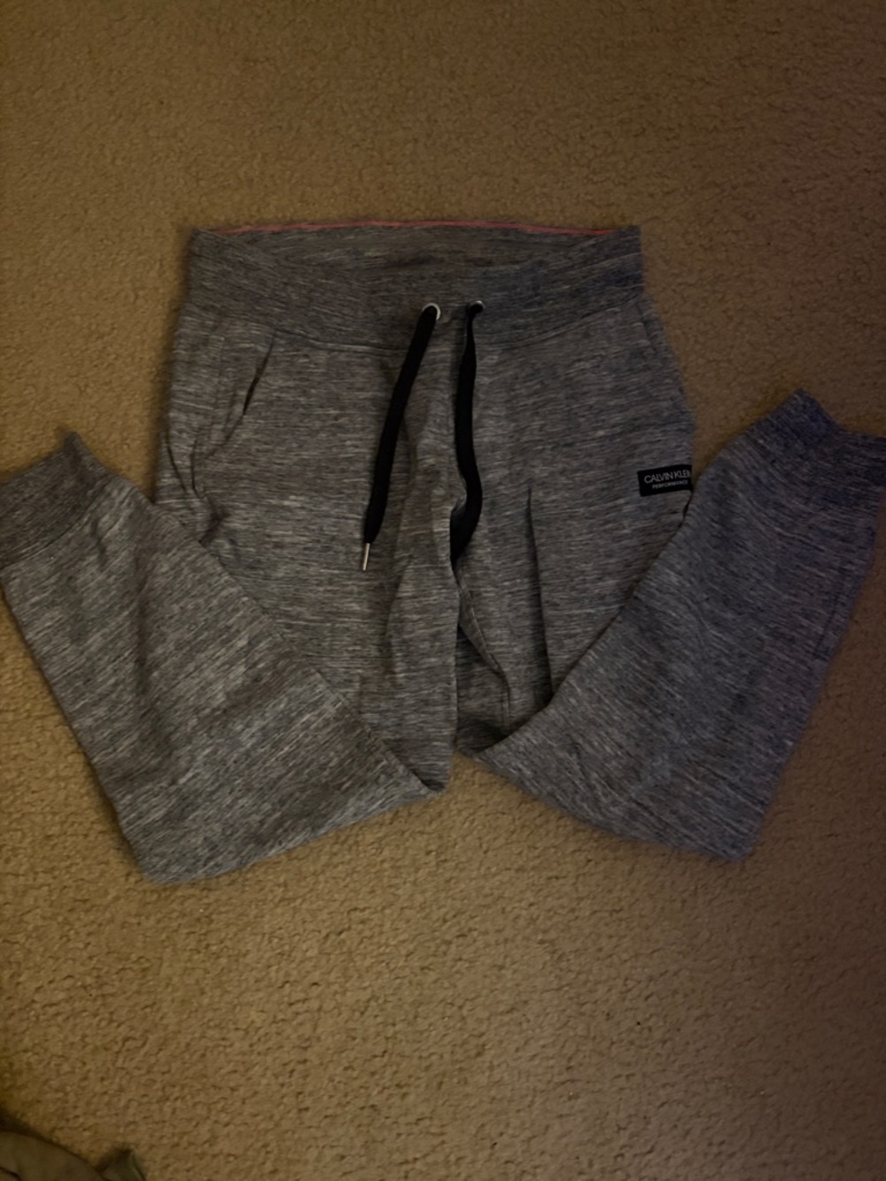 Calvin Klein Heather Gray Jogger Sweatpants .. small